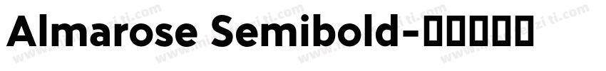 Almarose Semibold字体转换